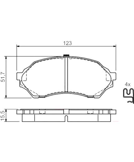 BOSCH Колодки дисковые