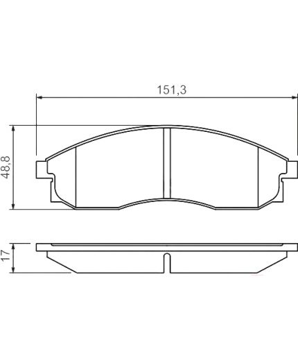 BOSCH Колодки дисковые