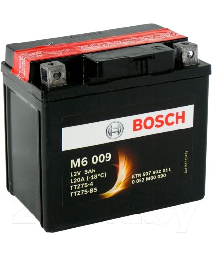 BOSCH M6 009 TTZ7S-4 TTZ7S-BS 507 902 011 (5 А/ч)