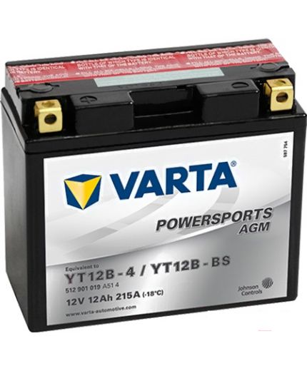 VARTA Powersports AGM YT12B-B4/YT12B-BS 512 901 019 (12 А/ч)