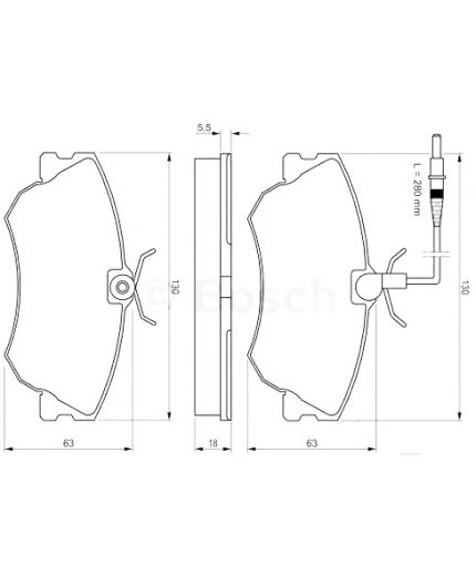 BOSCH Колодки дисковые