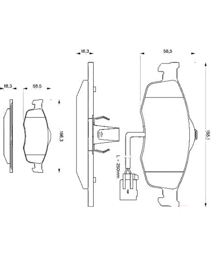 BOSCH Колодки дисковые
