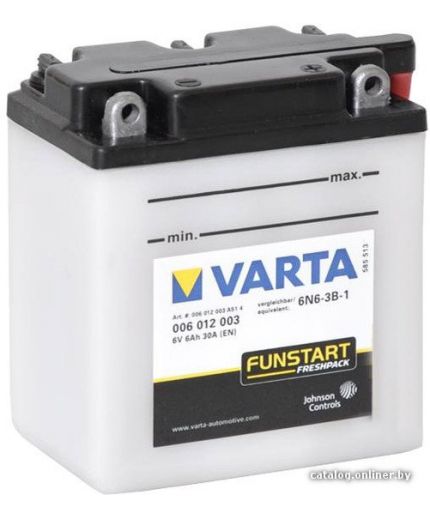 VARTA 6N6-3B-1 006 012 003 (6 А/ч)