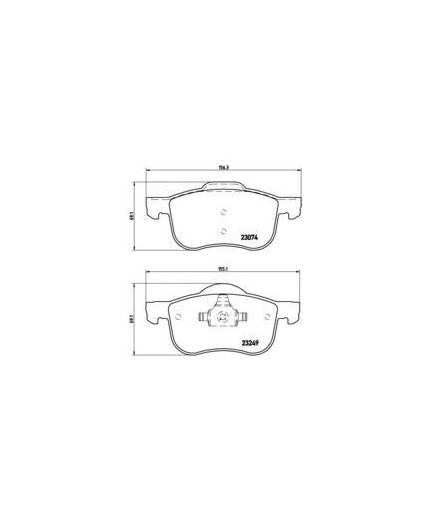 BREMBO Колодки дисковые комплект