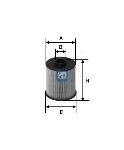 UFI Фильтр топливный