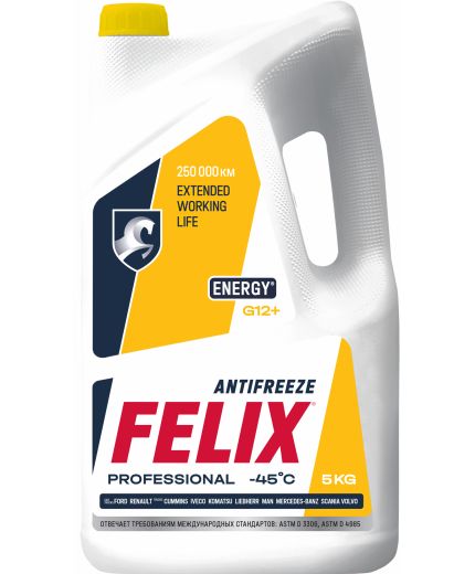 Антифриз FELIX ENERGY желтый 5кг Фото 2