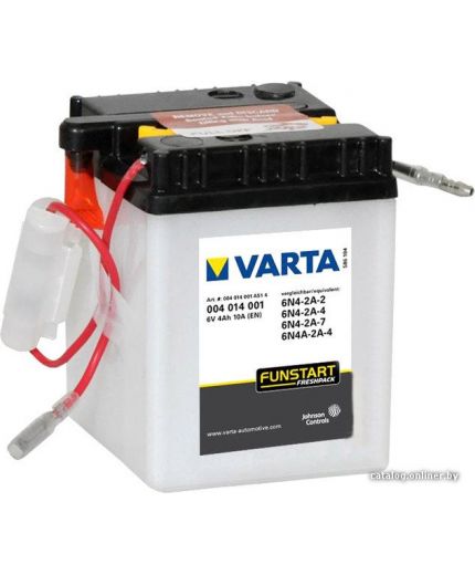 VARTA 6N4-2A-2 / 6N4-2A-4, 6N4-2A-7 / 6N4A-2A-4 004 014 001 (4 А/ч)