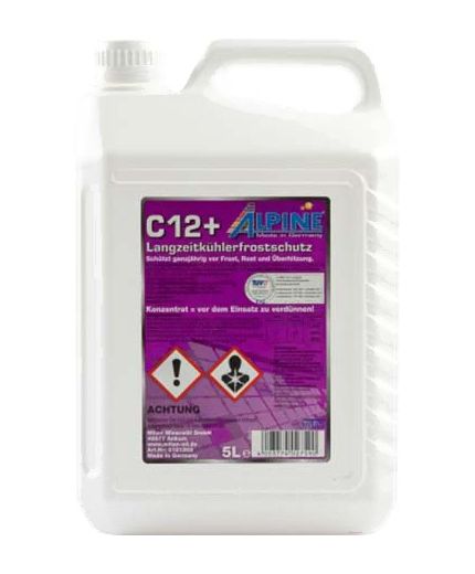 Антифриз ALPINE Langzeit-Kuhlerfrostschutz + violett (С12+) 5л