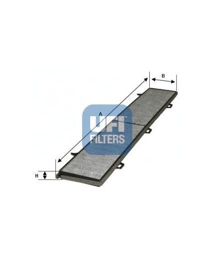 UFI Фильтр салонный, угольный Фото 2