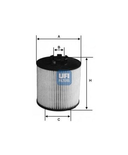 UFI Фильтр масляный Фото 2