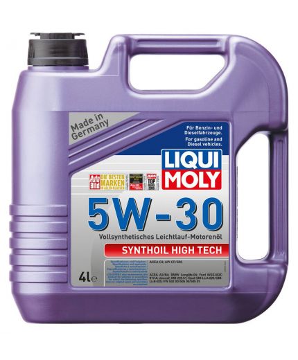 Моторное масло LIQUI MOLY Synthoil High Tech 5W-30 4л Фото 2