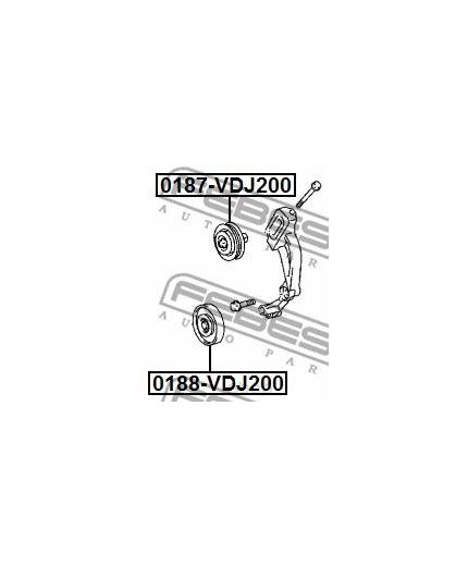 FEBEST Ролик обводной ГРМ