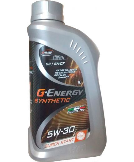 Моторное масло G-ENERGY Synthetic Super Start 5W-30 1л Фото 3