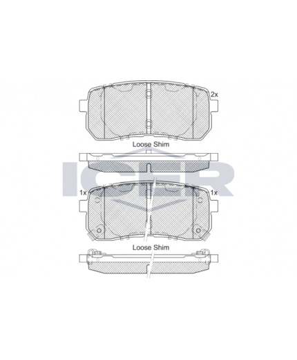 ICER Колодки дисковые