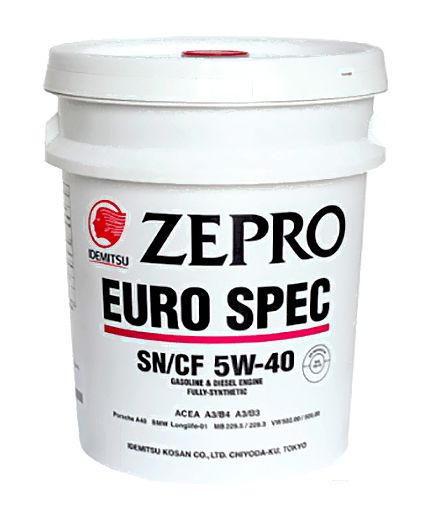 Моторное масло IDEMITSU ZEPRO EURO SPEC SN/СF 5W-40 20л