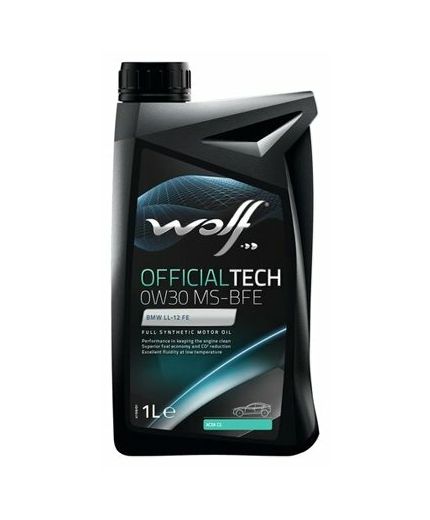 Моторное масло WOLF OfficialTech 0W-30 MS-BFE 1L