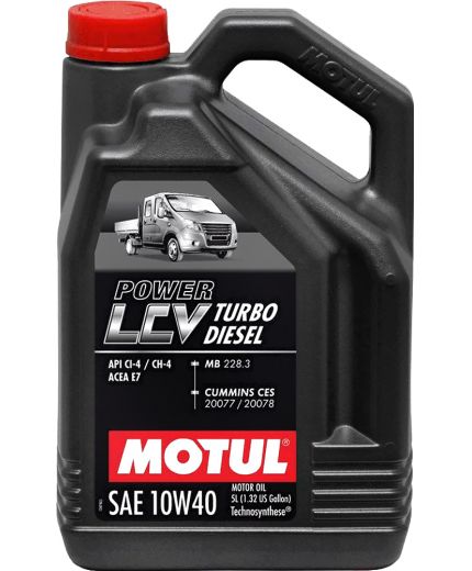 MOTUL POWER LCV TURBO DIESEL 10W-40 5л Фото 3