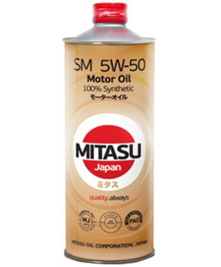 Моторное масло MITASU PLATINUM PAO 5W-50 1л