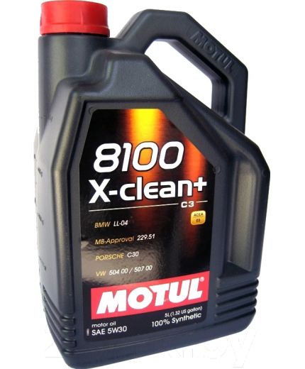 Моторное масло MOTUL 8100 X-CLEAN+ С3 5W-30 5л (ЗАМЕНА 102269)