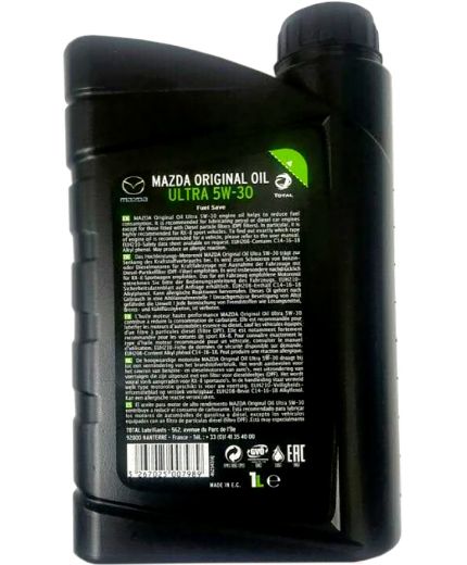Моторное масло MAZDA ORIGINAL OIL ULTRA 5W-30 1л Фото 4
