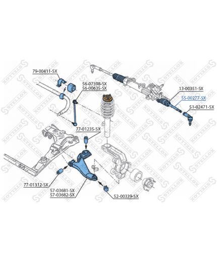 Stellox Тяга рулевая