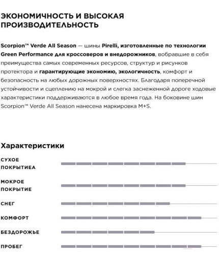 PIRELLI Scorpion Verde All Season 215/65R17 99V Фото 7