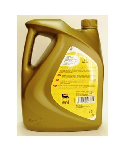 Моторное масло ENI I-SINT 5W-40 5л Фото 6