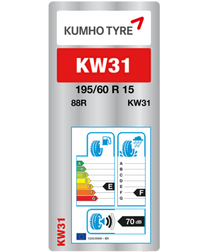 KUMHO I'Zen KW31 195/60R15 88R Фото 7
