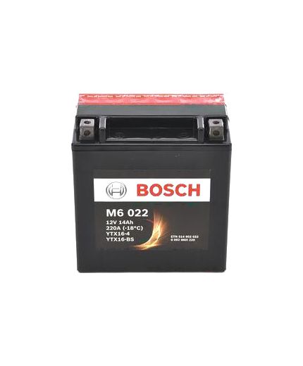 BOSCH MOBA AGM M6 12V (14 А/ч) 220A (YTX16-4/YTX16-BS) Фото 3