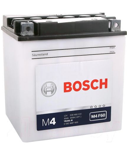 BOSCH MOBA FP M4F 12V (30 А/ч) 300A (YB30L-B) Фото 2