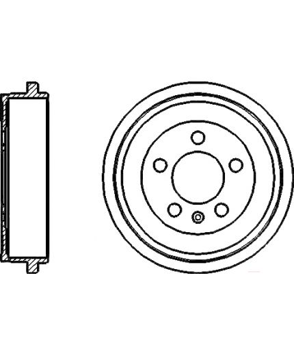 BOSCH Тормозной барабан