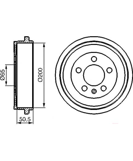 BOSCH Тормозной барабан Фото 2