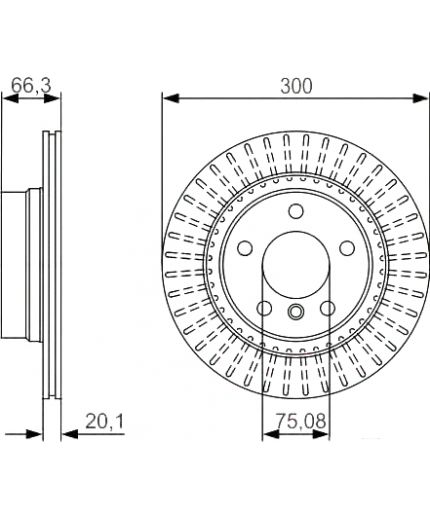 BOSCH Тормозной диск