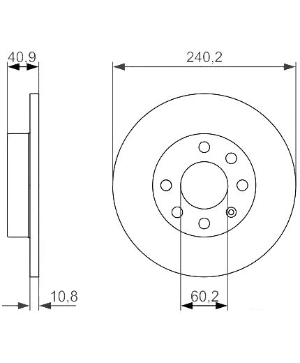 BOSCH Тормозной диск Фото 2