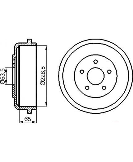 BOSCH Тормозной барабан Фото 2