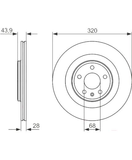 BOSCH Тормозной диск Фото 2