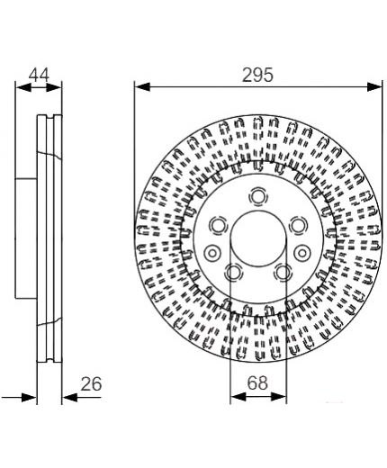BOSCH Тормозной диск Фото 2