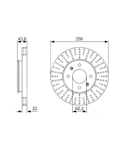 BOSCH Тормозной диск