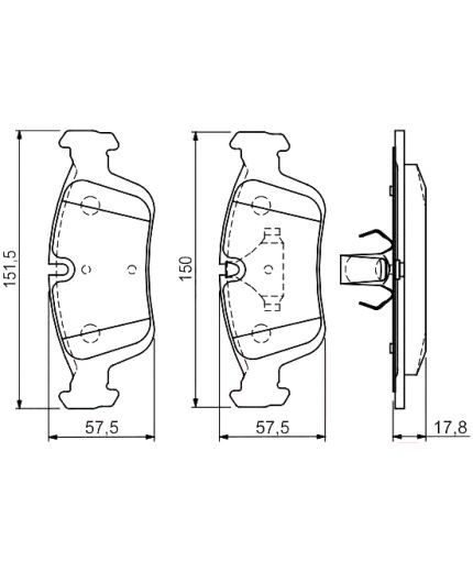 BOSCH Колодки дисковые Фото 5
