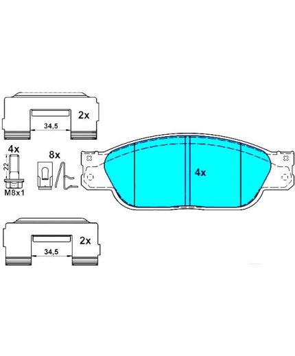 ATE Колодки дисковые