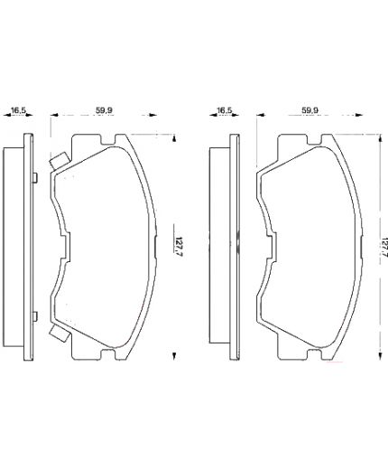 BOSCH Колодки дисковые