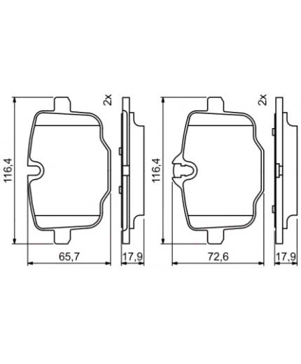 BOSCH Колодки дисковые Фото 2