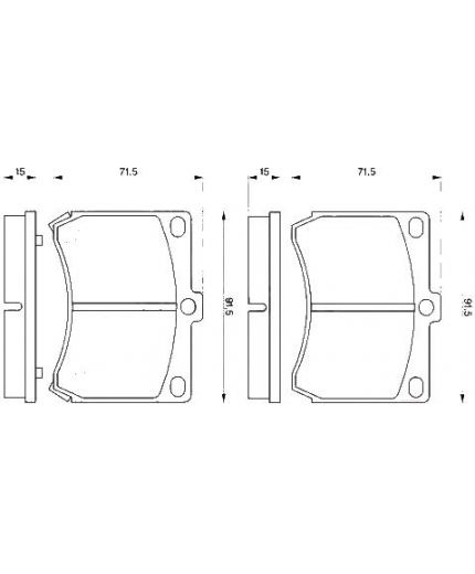 BOSCH Колодки дисковые