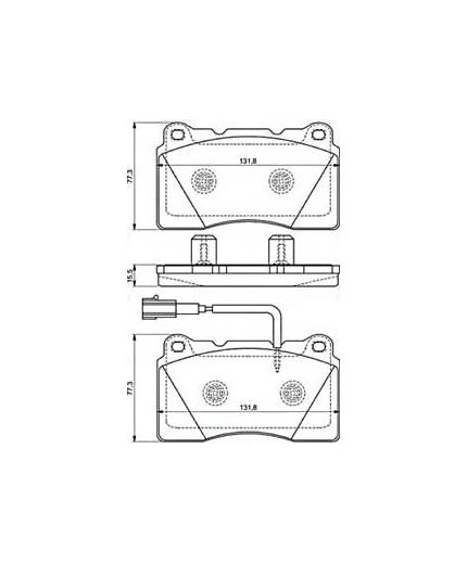 BOSCH Колодки дисковые передние