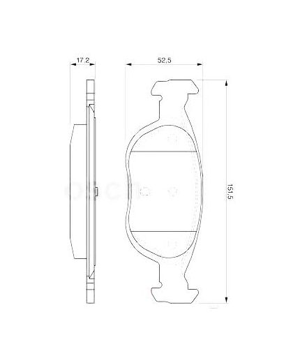 BOSCH Колодки дисковые