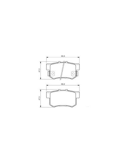 BOSCH Колодки дисковые