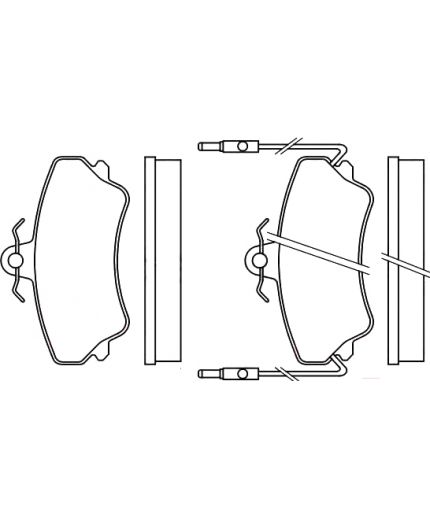 BOSCH Колодки дисковые передние