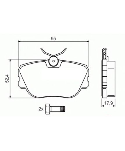 BOSCH Колодки дисковые