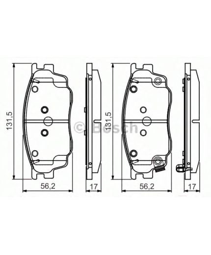 BOSCH Колодки дисковые