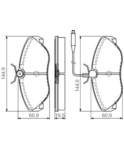 BOSCH Колодки дисковые